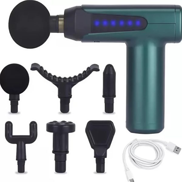 Fascial Gun – többfunkciós vibrációs masszázspisztoly LED kijelzővel – hatékony fájdalomcsillapítás és mélylazítás (BBV)