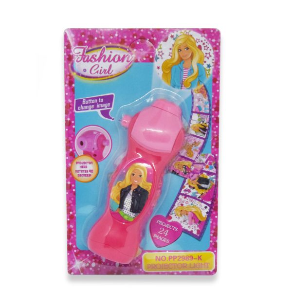 Fashion Girl zseblámpa alakú Barbis kivetítő 24 képpel kislányoknak (BBJ)