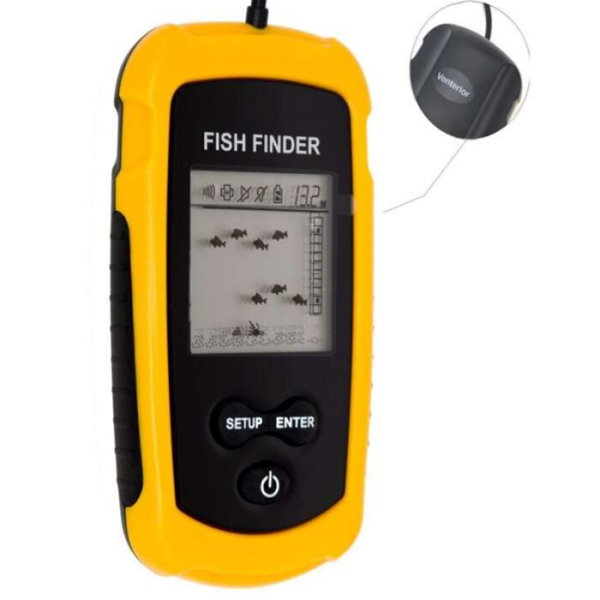 Fish Finder LCD kijelzős hordozható halradar - szonár érzékelővel, visszhangjelzővel(BBL)