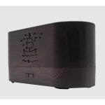 Láng hatású Flame aroma diffúzor és párásító -180 ml , USB, sötétbarna (BBV)