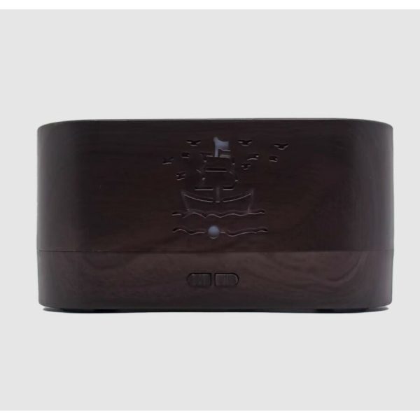 Láng hatású Flame aroma diffúzor és párásító -180 ml , USB, sötétbarna (BBV)