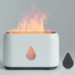 Flame aroma diffúzor valósághű láng effekttel és csepp alakú bekapcsoló gombbal - 240 ml , USB (BBV)