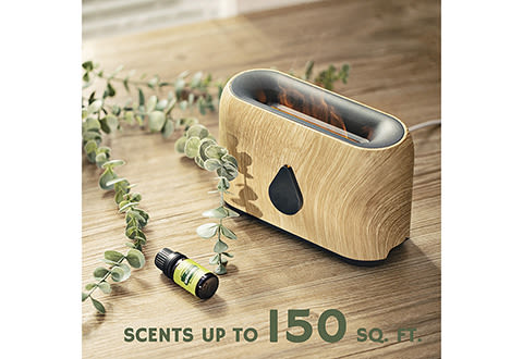 Flame aroma diffúzor valósághű láng effekttel és csepp alakú bekapcsoló gombbal - 240 ml , USB (BBV)