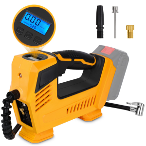 Flinke 48V akkumulátoros autókompresszor – 150 PSI hordozható légpumpa LED világítással, multifunkciós adapterrel és flexibilis tömlővel FK8049 (BBA)