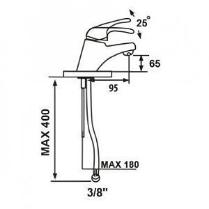 Flinke_egykaros_álló_mosdó_csaptelep_modern_és_tartós_kivitel3