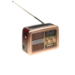 GOLON vintage stílusú napelemes rádió – Bluetooth, USB, hordozható kivitel RX-BT3600S (BBD)