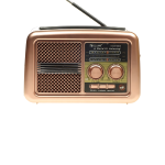 GOLON vintage stílusú napelemes rádió – Bluetooth, USB, hordozható kivitel RX-BT3600S (BBD)