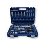 GS OPTIMUS 108 RÉSZES RACSNIS DUGÓKULCS KÉSZLET KRÓM-VANÁDIUM TARTOZÉKOKKAL, DOBOZBAN (BBD)