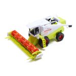Nagy méretű élethű játék kombájn, aratógép - zöld színben - 25 cm (BBMJ)