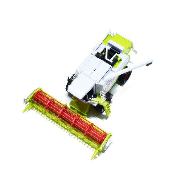 Nagy méretű élethű játék kombájn, aratógép - zöld színben - 25 cm (BBMJ)
