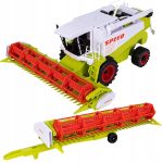 Nagy méretű élethű játék kombájn, aratógép - zöld színben - 25 cm (BBMJ)
