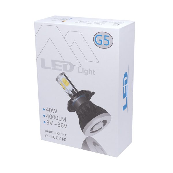 H7 G5 LED fényszóró szett - 1 pár, 40W, 4000 LM (BBV)