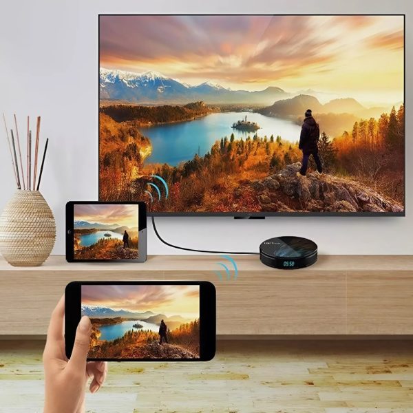 HK1 Max Smart Ultra HD TV Box – 8K Android 9.0 TV Okosító, 4GB RAM, 64GB ROM (BBV)