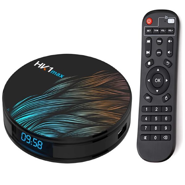HK1 Max Smart Ultra HD TV Box – 8K Android 9.0 TV Okosító, 4GB RAM, 64GB ROM (BBV)