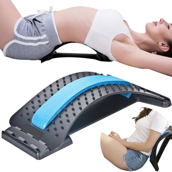Akupresszúrás hátmasszírozó, testtartásjavító fitness deréktámasz 3 nehézségi szinttel (BBV)