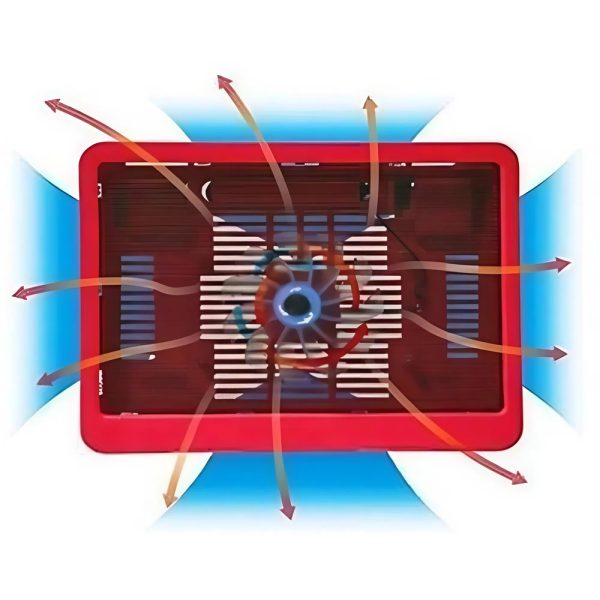 Hordozható laptop hűtőpad – erőteljes ventilátoros hűtőrendszerrel az optimális hűtéséhez 17”-os laptopokig (BBV)