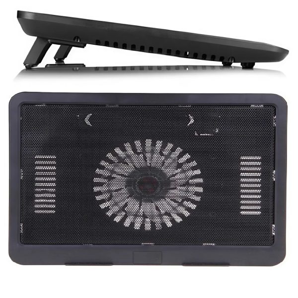 Hordozható laptop hűtőpad – erőteljes ventilátoros hűtőrendszerrel az optimális hűtéséhez 17”-os laptopokig (BBV)