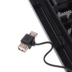 Hordozható laptop hűtőpad – erőteljes ventilátoros hűtőrendszerrel az optimális hűtéséhez 17”-os laptopokig (BBV)