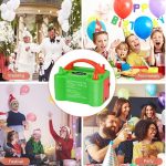 Hordozható elektromos léggömbpumpa – kettős fúvókás 110V, 600W -os partidekorációhoz, esküvőhöz, születésnaphoz (BBKM)