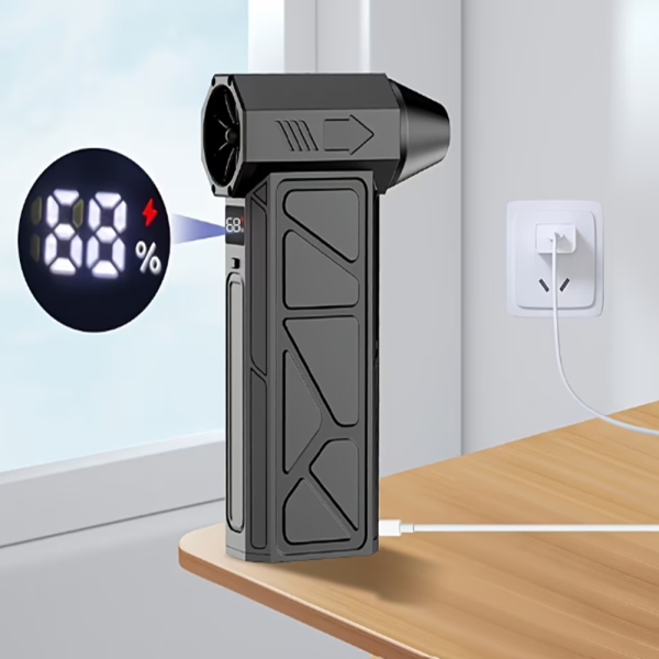 Hordozható turbóventilátor – 3 az 1-ben autós fúvó és ventilátor USB/DC tápegységgel 7728 (BBD)