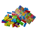 Maxi blocks 64 db-os óriás lego készlet felragasztható betűkkel és számokkal - 1,5 éves kortól (BBJ)