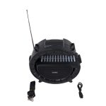 Innovatív hordozható napelemes vezeték nélküli Bluetooth hangszóró lámpával és praktikus vállra akasztható pánttal DV-800 (BBV)