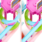 Interaktív dinoszauruszos játékpálya gyerekeknek – zenélő, színes elektromos pálya dinoszaurusz figurákkal 616-70 (BBJ)