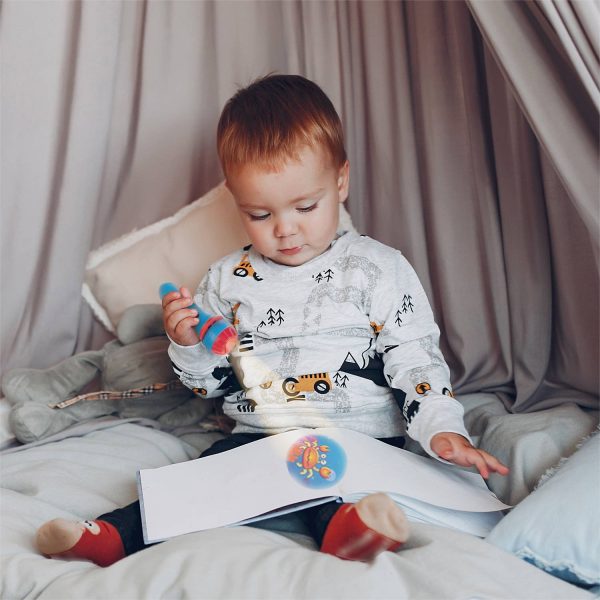 Játék zseblámpa és mini projektor 2 az 1-ben (BBJ)