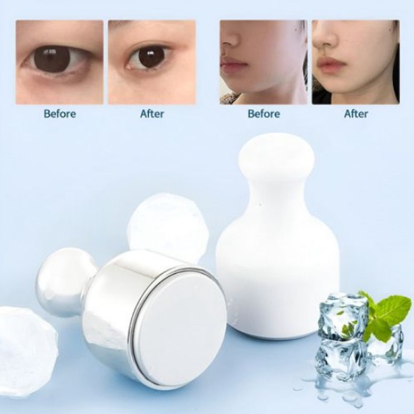 Jégterápiás arcmasszírozó henger – természetes bőrfeszesítő és pórusösszehúzó, kollagénfokozáshoz és bőrfiatalításhoz (BBM)