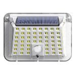 Jortan kültéri napelemes lámpa – 90 LED, mozgásérzékelő, átlátszó burával (THM)