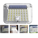 Jortan kültéri napelemes lámpa – 90 LED, mozgásérzékelő, átlátszó burával (THM)