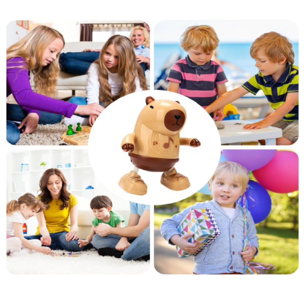 Capybara interaktív vízidisznó játék – táncol, zenél és világít, szórakoztató gyerekjáték (BBJ)