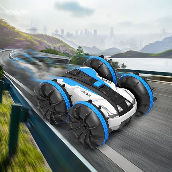 Kétéltű RC kaszkadőrautó OFF ROAD - vízben is irányítható, átfordul, körbe fordul (BBJ)