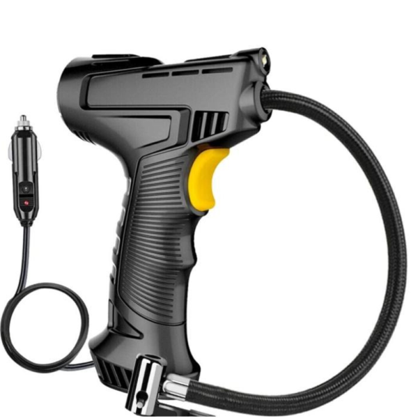 Kompakt analóg akkumulátoros autókompresszor – szivargyújtó tápellátás 10 bar nyomás, 12V motor 18 liter/perc levegőkapacitás (BBJH)