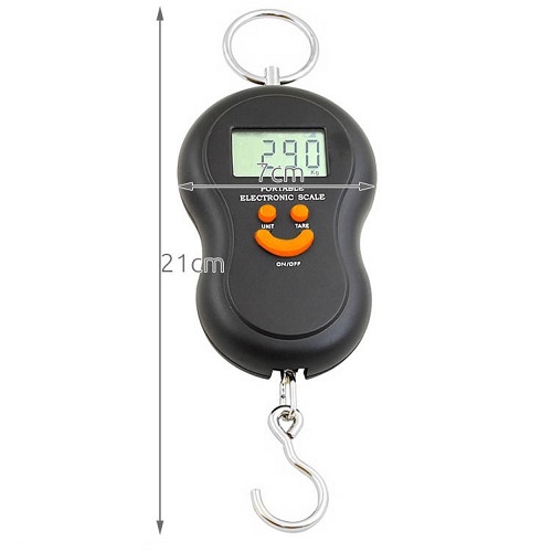 Kompakt méretű digitális kézi bőröndmérleg - poggyász súlymérő - 50 kg-ig terhelhető (BBL)