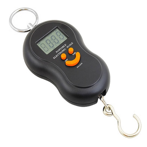 Kompakt méretű digitális kézi bőröndmérleg - poggyász súlymérő - 50 kg-ig terhelhető (BBL)
