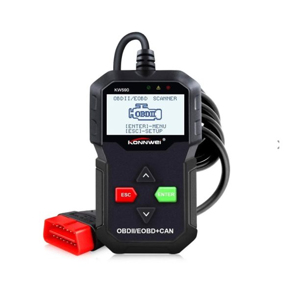 Konnwei Autódiagnosztikai szkenner – hibakód olvasó és törlő, OBD2/EOBD KW590 (BBV)