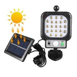 Kültéri napelemes mozgásérzékelős LED lámpa JX-996B (BBV) (BBL)