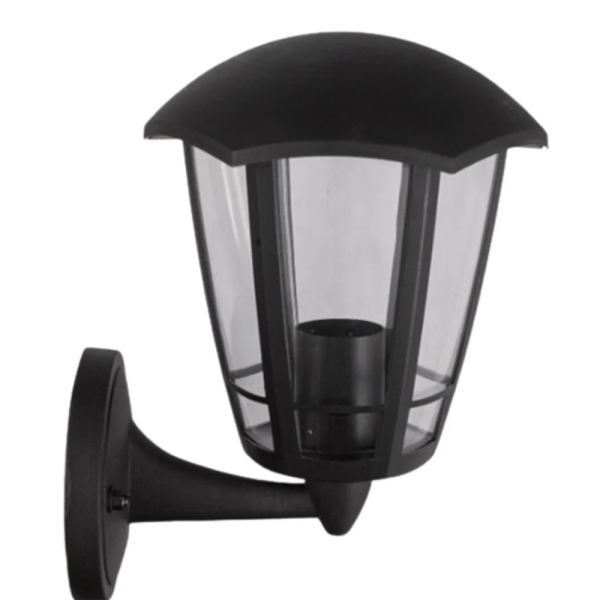 Kültéri LED homlokzati fali lámpa – modern kerti világítás 100V–200V 50-60Hz E27 foglalat - fekete 1006BD (BBD)