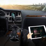 LCD kijelzős autós Bluetooth FM transzmitter - zenelejátszó, kihangosító és töltő Q18S (BBV)