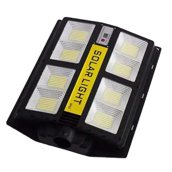LED-es, napelemes, távirányítós utcai világítás,  fény-, és mozgásérzékelős udvari lámpa, 800W (BBV)
