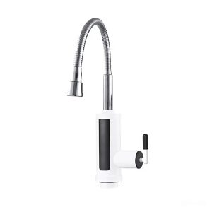 LED kijelzős átfolyós vízmelegítő csaptelep alsó bekötéssel és flexibilis kifolyóval – energiatakarékos megoldás otthonra RY019-4 (BBV)