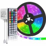 Színváltós 5050 RGB LED szalag szett – 5 méter, 44 gombos távirányítóval (BBV)