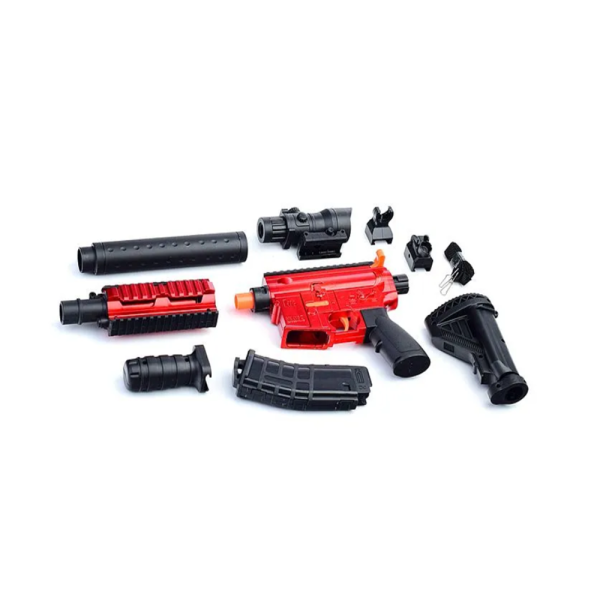 M416 játék gépkarabély puha lövedékekkel – biztonságos játékfegyver 10 szivacslövedékkel gyerekeknek (BBJ)