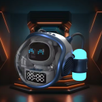 M60 Intelligens Space Astronauta vezeték nélküli akkumulátoros hangszó ébresztőóra RGB lámpával (BBD) (FX)