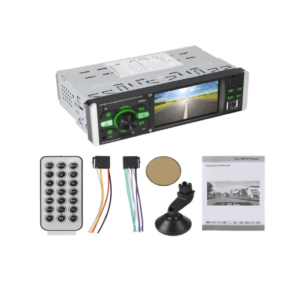 MP5 Multimédiás autórádió 4.1” kijelzővel – bluetooth, video és zenelejátszó, mirrorLink támogatással (BBD)