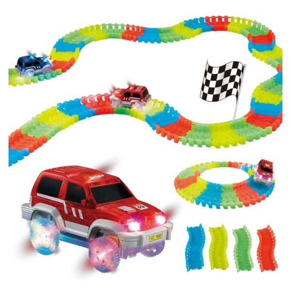 Magic Tracks autópálya LED-es kisautóval (BBV) (BBJ)
