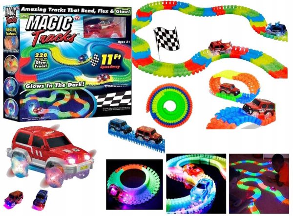 Magic Tracks autópálya LED-es kisautóval (BBV) (BBJ)