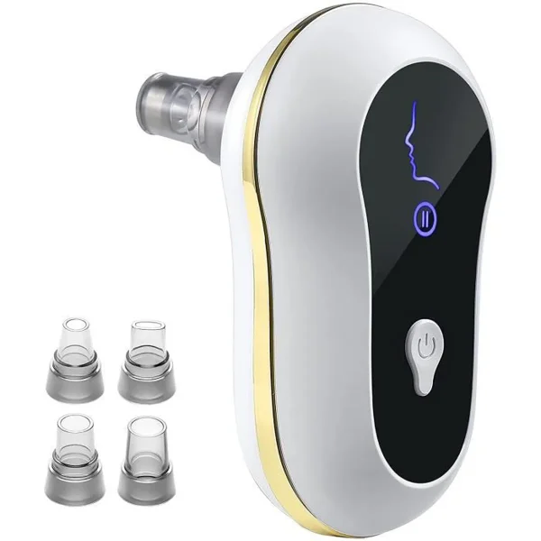 Mini mitesszer eltávolító készülék - vákuumos pórustisztító 5 cserélhető fejjel - 1,6 W (BBV)