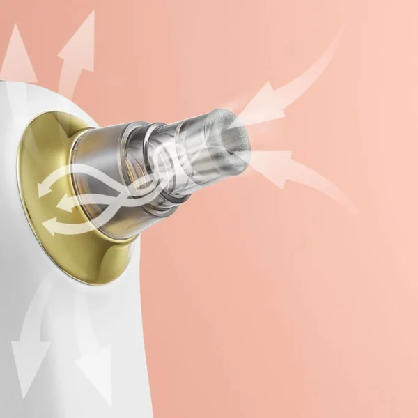 Mini mitesszer eltávolító készülék - vákuumos pórustisztító 5 cserélhető fejjel - 1,6 W (BBV)